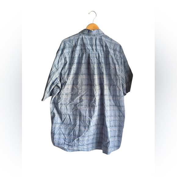 Men's Wrangler Plaid Shortsleeve Button Down Shirt Size 2XT - Picture 4 of 4